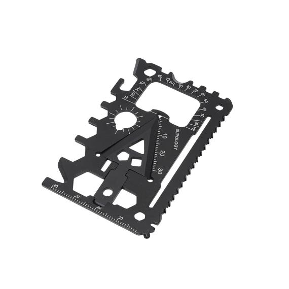 Outdoor portable 18 in 1 card knife, field military equipment rescue card, multi-purpose and multifunctional tool, portable card knife