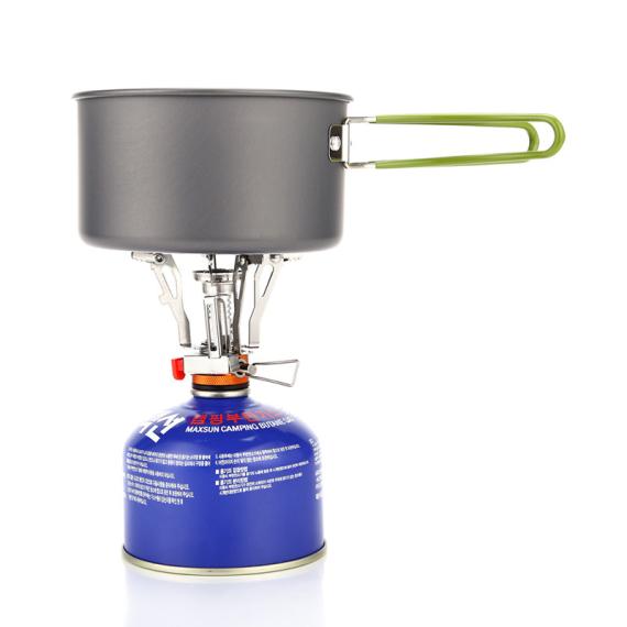 Integrated mini stove with electronic outdoor ignition for picnicking and camping, portable stove for cooking and travel